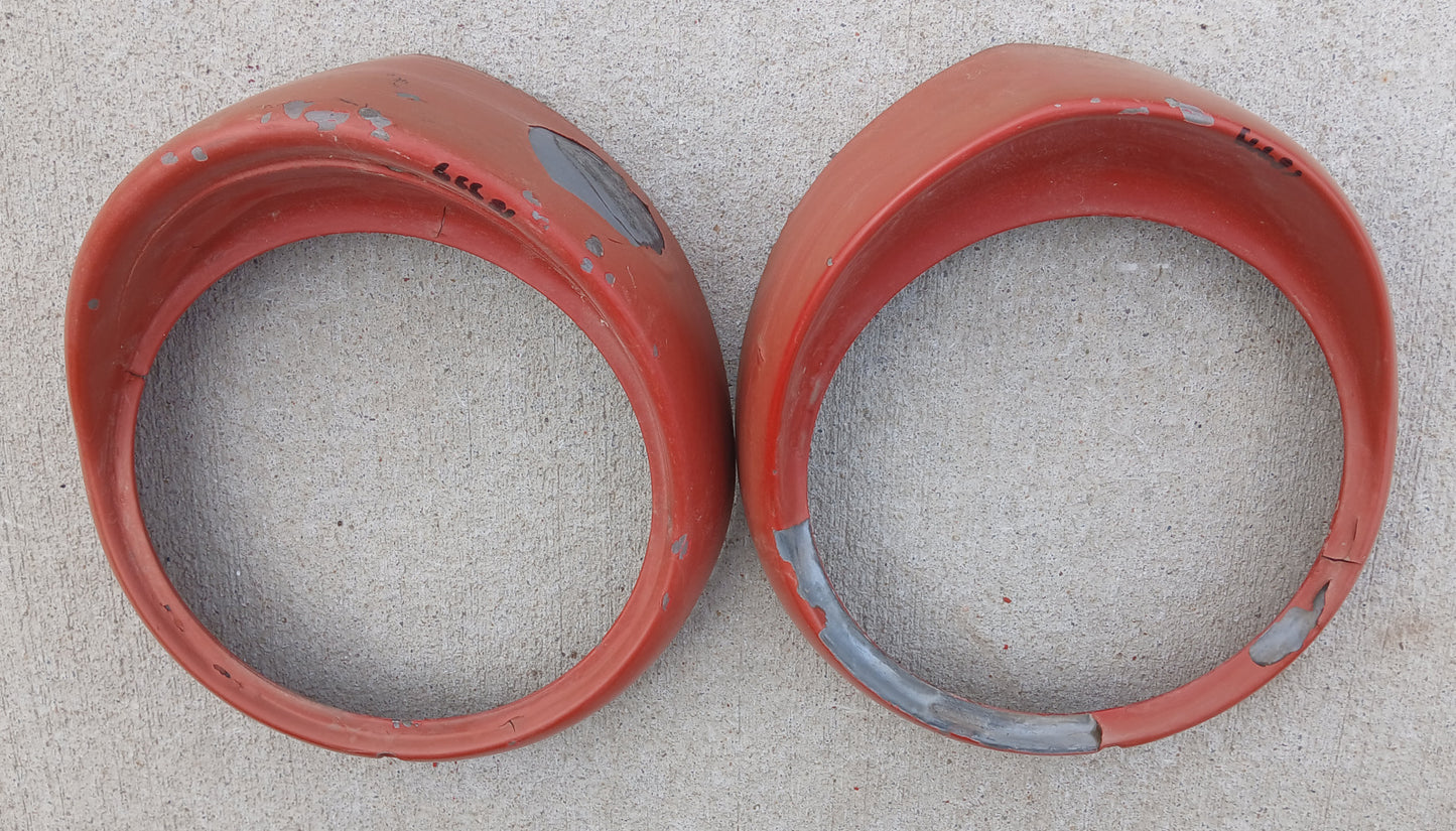 1955 Ford Headlight Bezels pair
