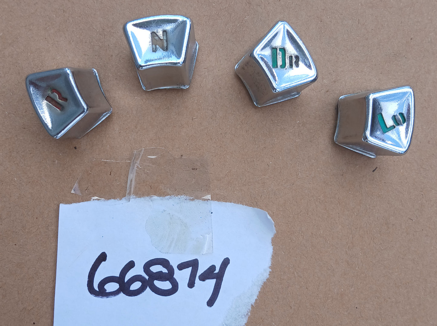 1958 Edsel Teletouch Transmission Selector Buttons R N Dr Lo