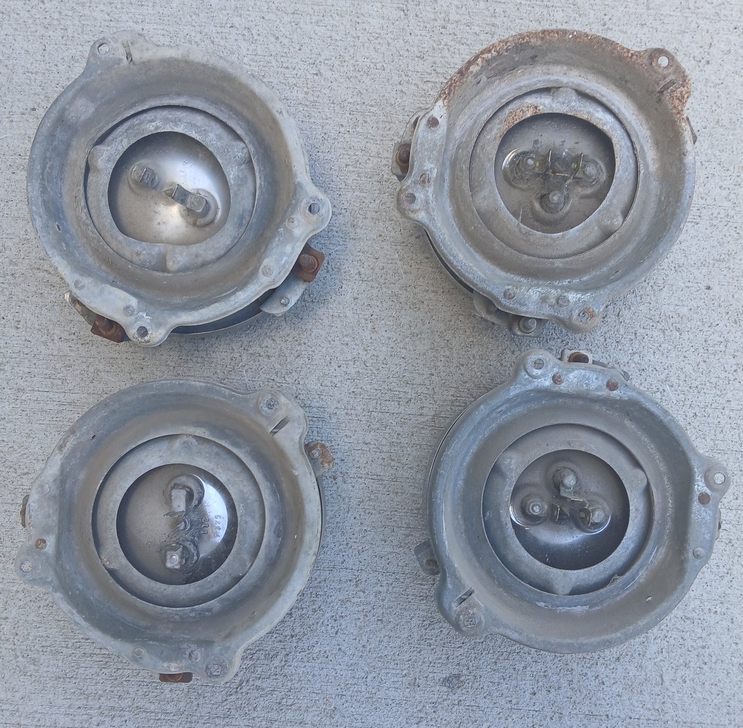 1963 Dodge 330 Dart Monaco Headlight Buckets and Bulbs set of 4
