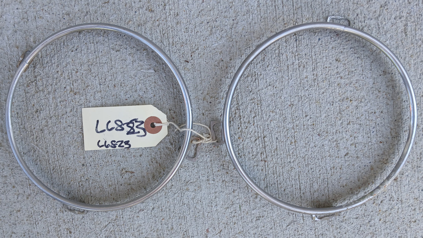 1963 Ford Galaxie Headlight Trim Rings 2 count