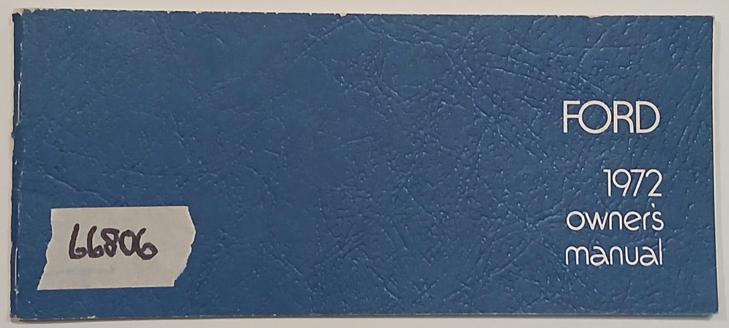1972 Ford Owners Manual