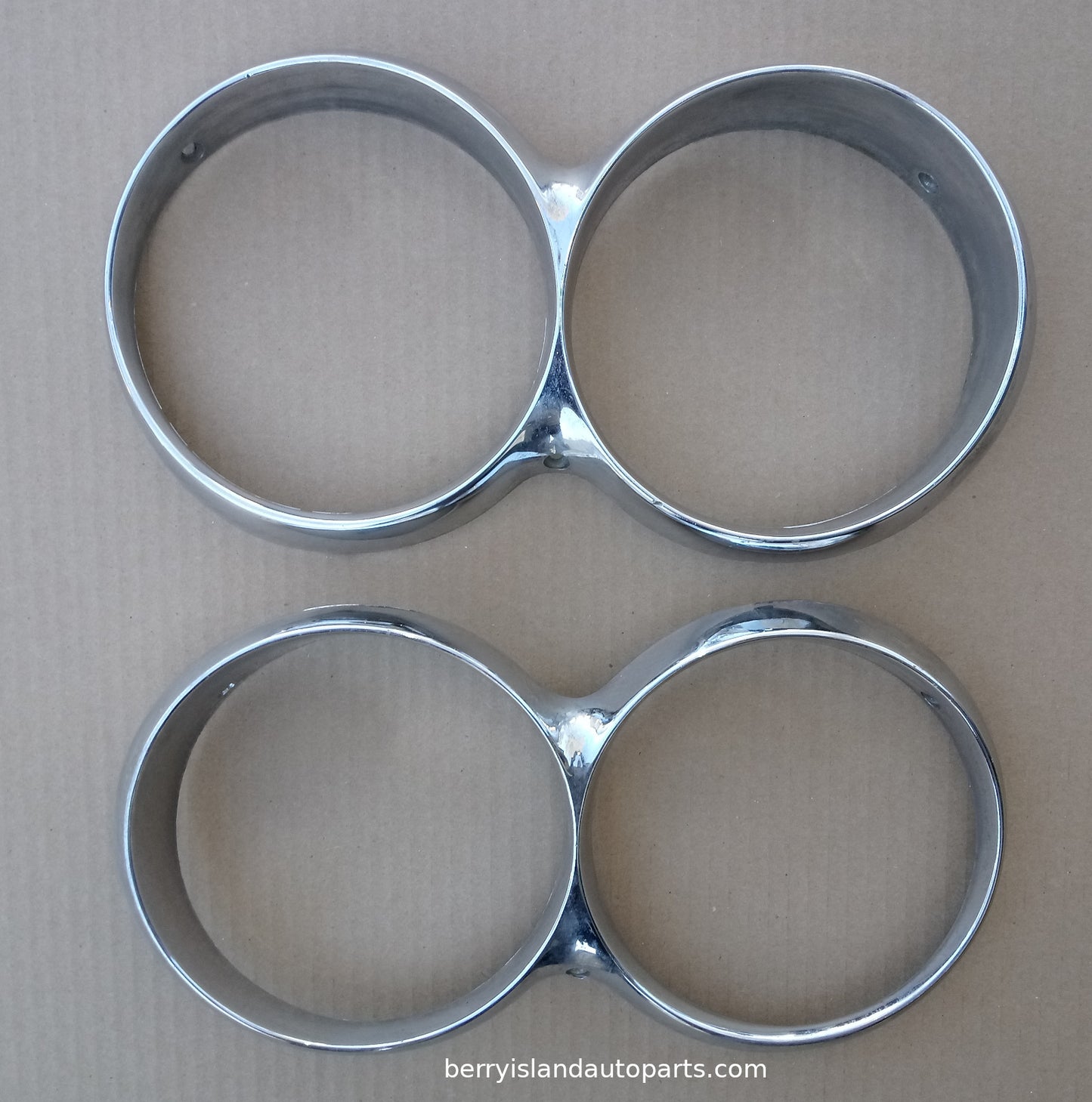 1964 Ford Thunderbird headlight bezels pair OEM