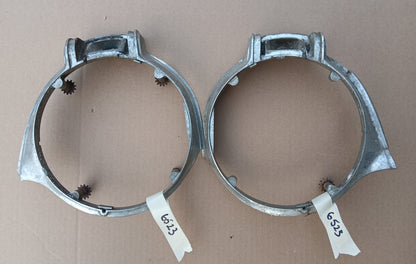 1941 Dodge headlight bezels pair