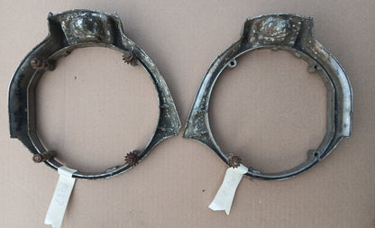 1941 Dodge headlight bezels pair