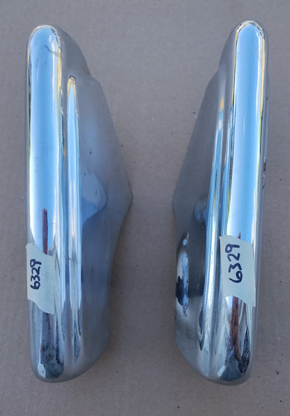 1949-50 Ford front bumper guards pair