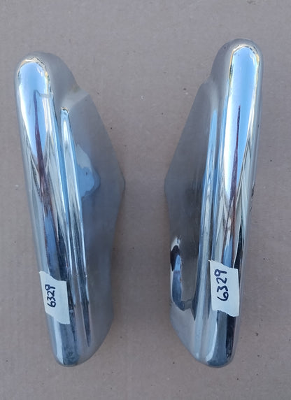 1949-50 Ford front bumper guards pair