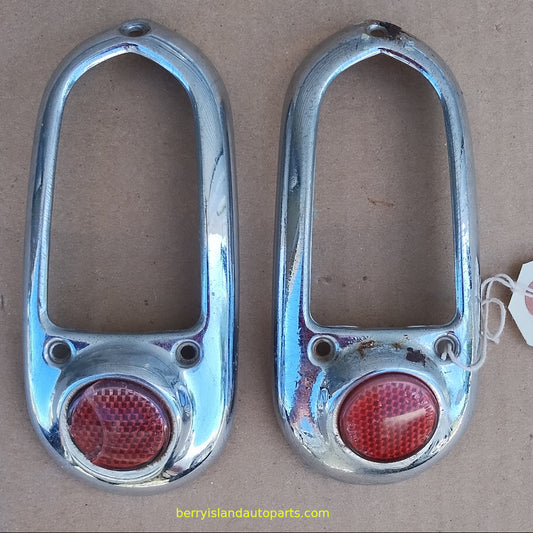 1950 Chevrolet Taillight Bezels Pair OEM