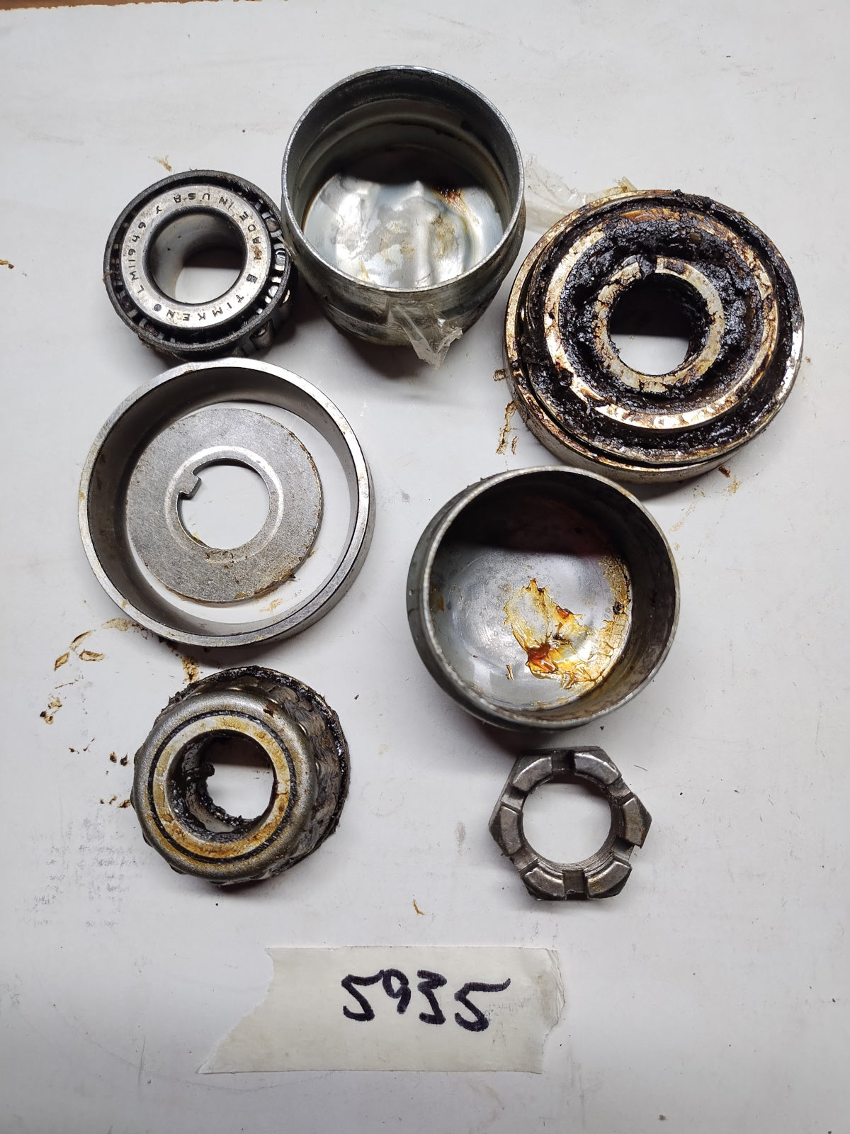 1950s Pontiac wheel bearings used