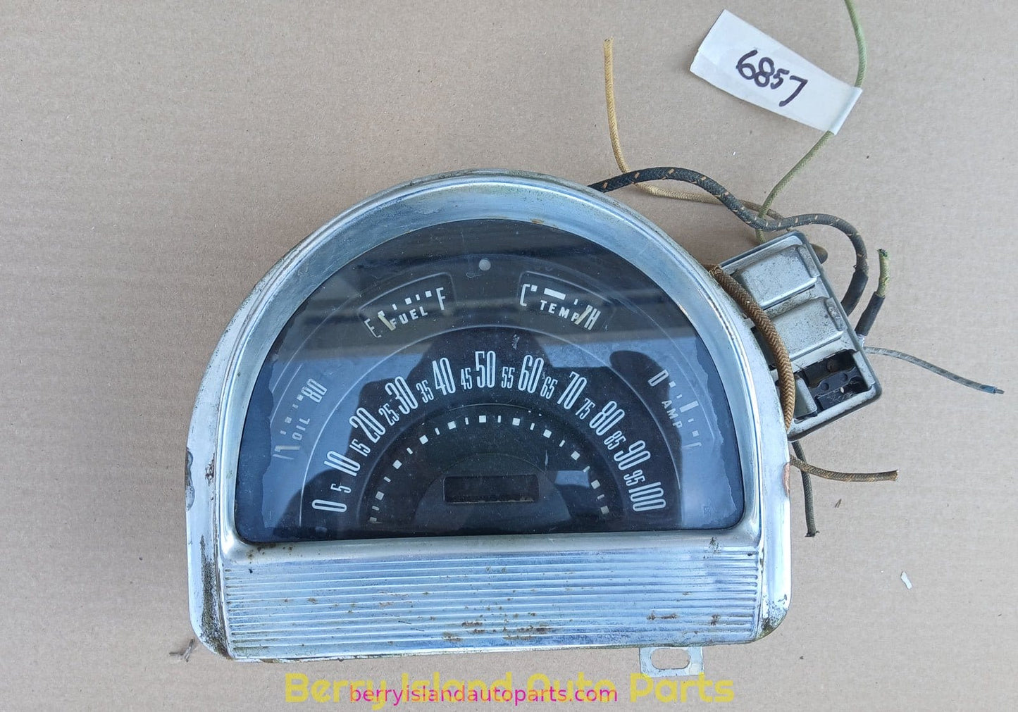 1952 Ford Speedometer Cluster Crestline Customline Victoria