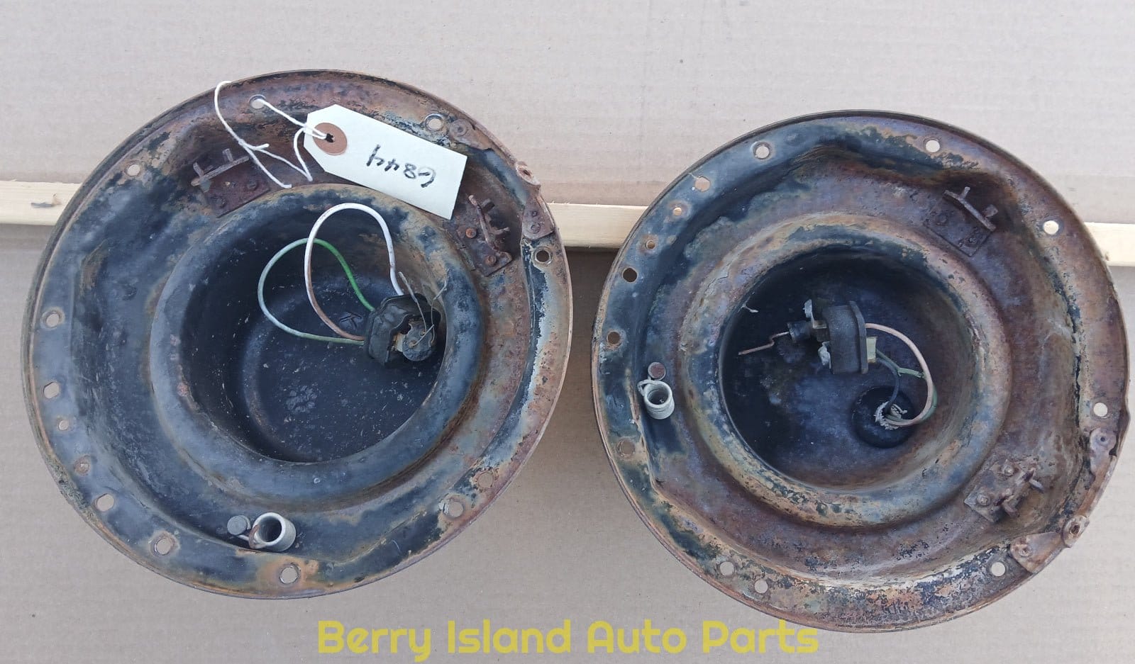 1956 Cadillac Headlight Buckets Pair Sedan DeVille Fleetwood Coupe Deville H18