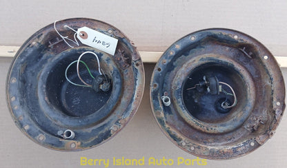 1956 Cadillac Headlight Buckets Pair Sedan DeVille Fleetwood Coupe Deville H18