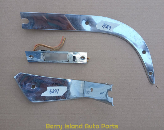 1956 Desoto Firedome dash cluster trim w light