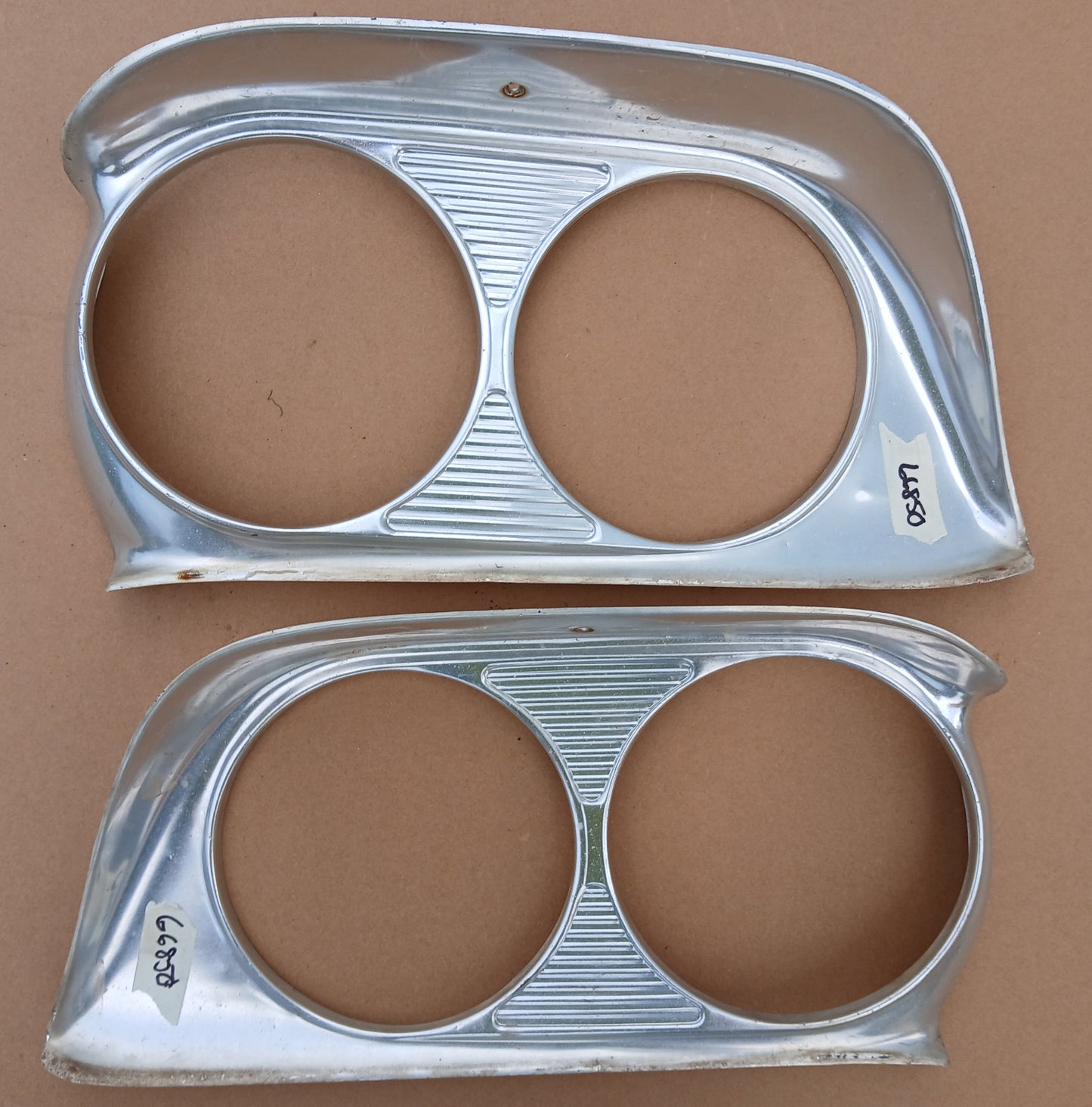 1959 Ford Galaxie Headlight Bezels Pair