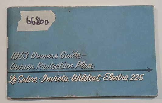 1963 Buick Owners Guide