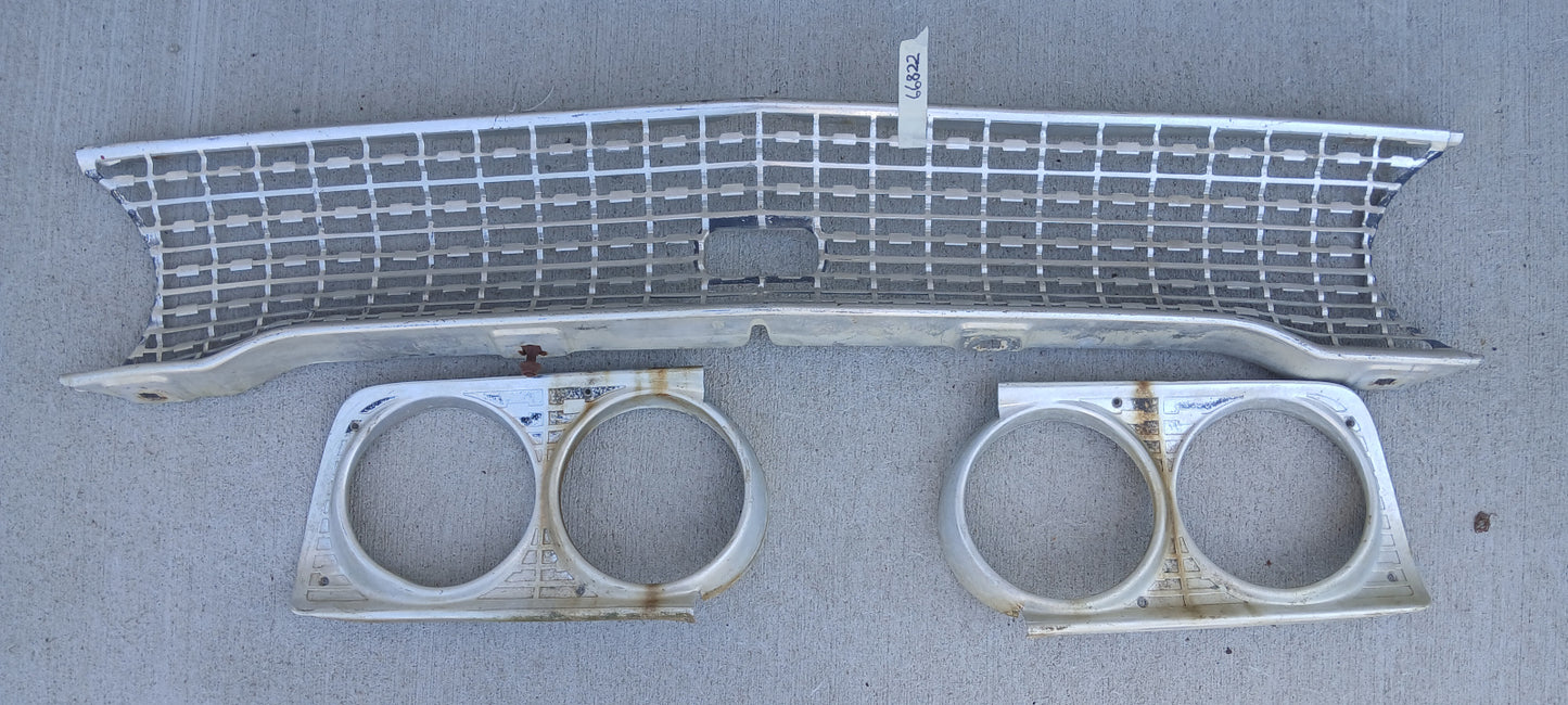 1963 Ford Galaxie Grille and Bezels set