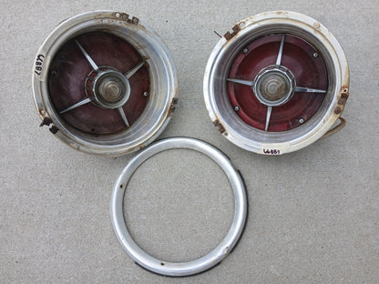 1963 Ford Galaxie Taillight Assembly pair SAE-R-63FD