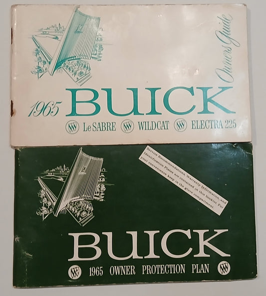 1965 Buick Owners Manual with Protect O Plate