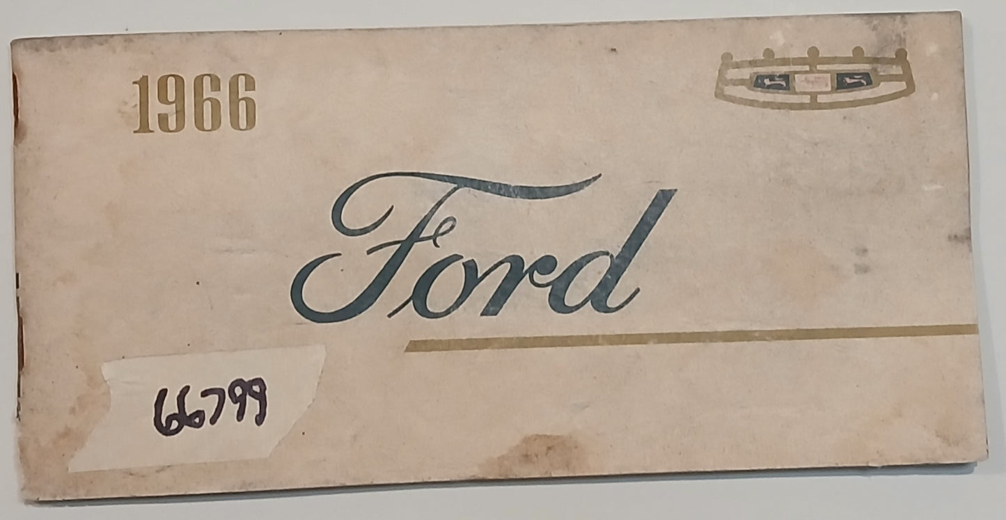 1966 Ford Owners Manual