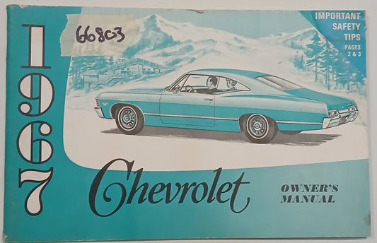 1967 Chevrolet Owners Manual