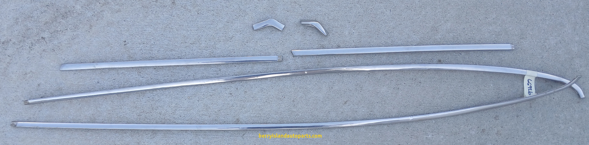 1968 Chevrolet Malibu 2 Dr HT Roof Driprail Moulding Set