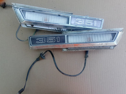 1969 Ford Galaxie cornering lens assy pair 351