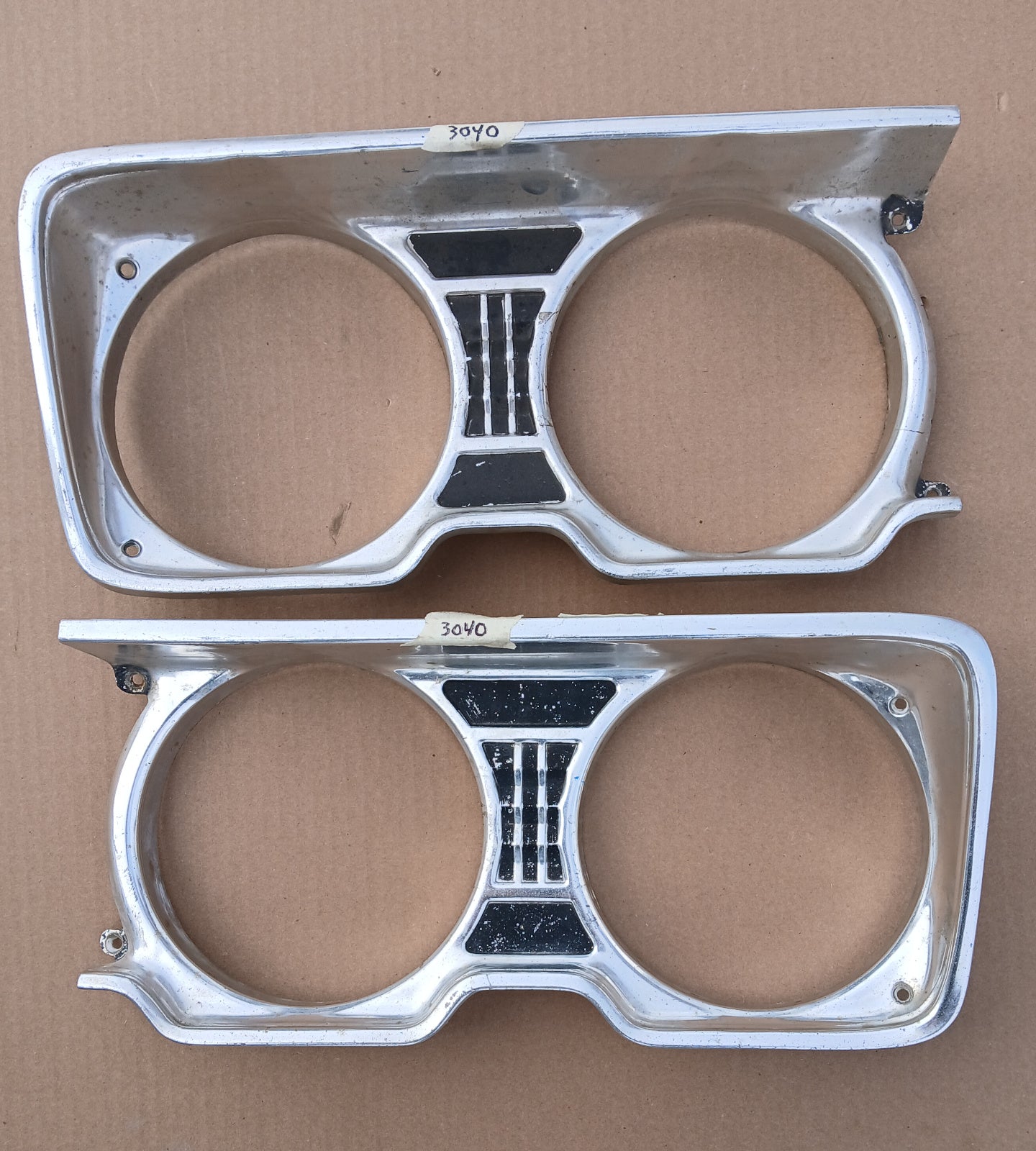 1969 Plymouth Fury I Fury II Fury III headlight bezels pair