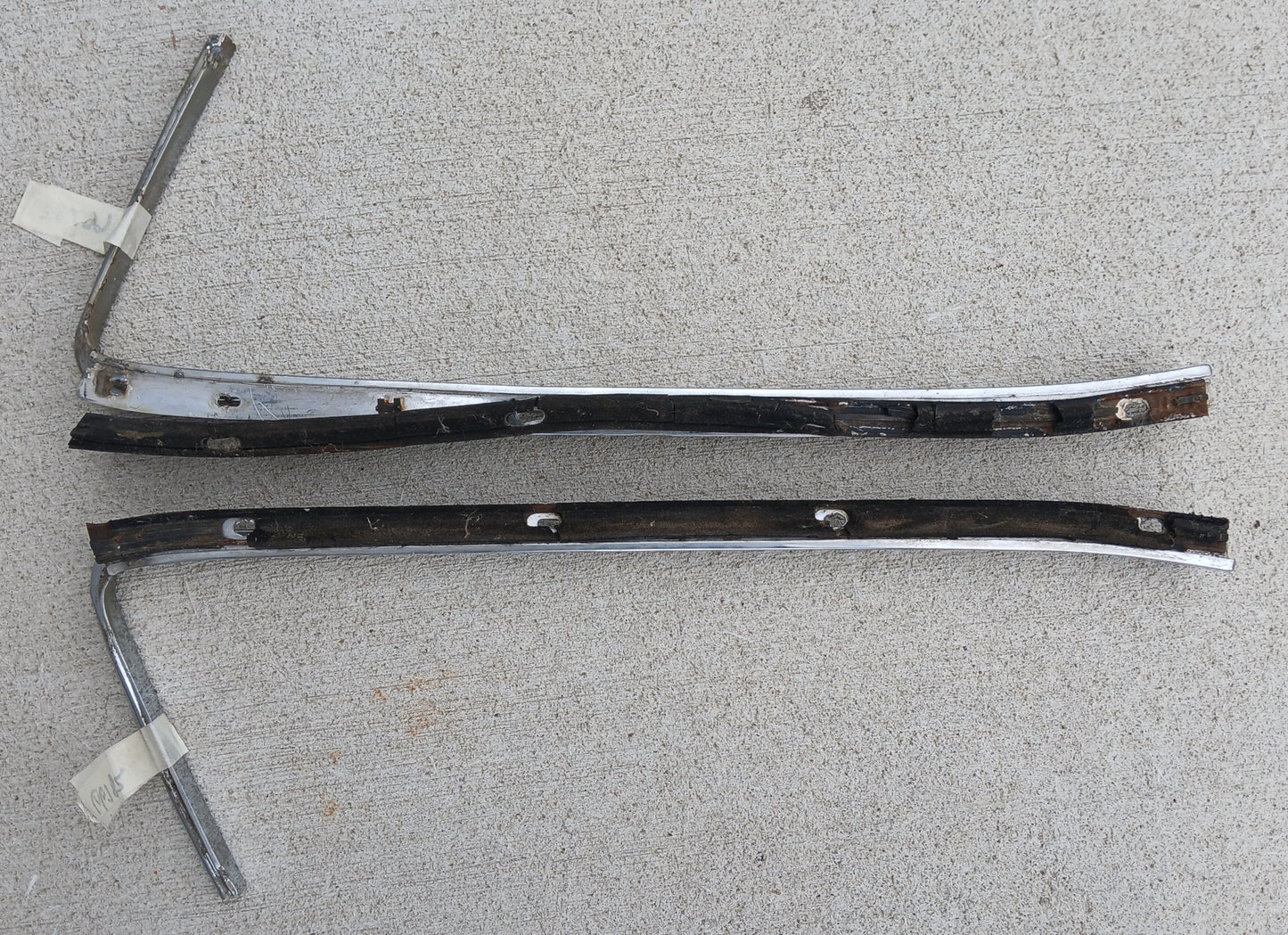 1970-71 Ford Torino GT Rear Quarter Window Trim pair