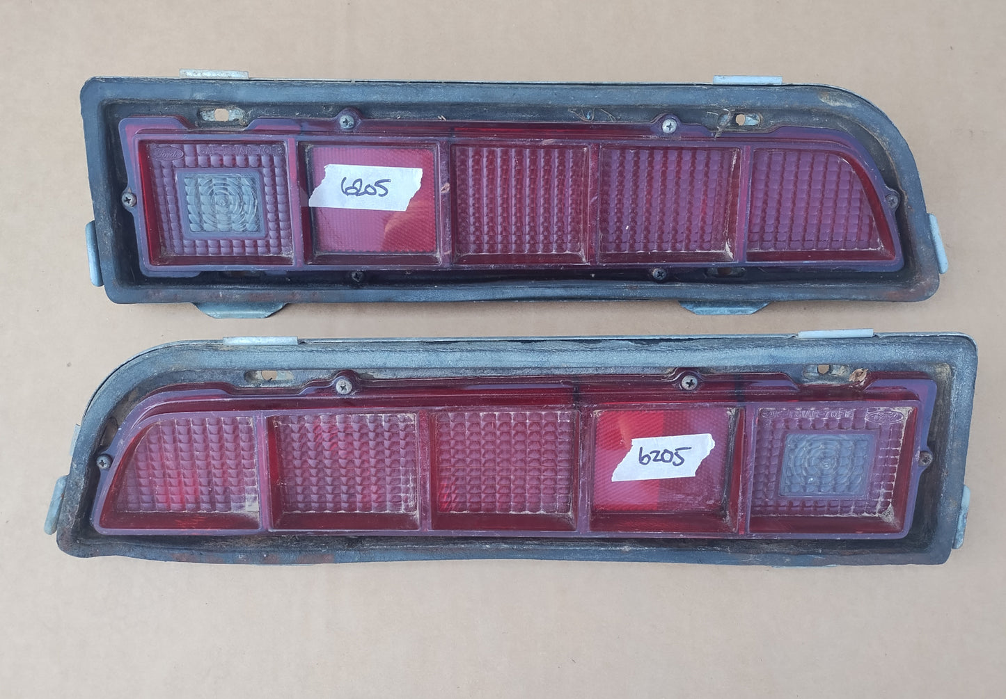 1970-71 Ford Torino taillight assembly pair
