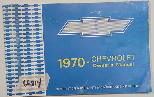 1970 Chevrolet Owners Manual