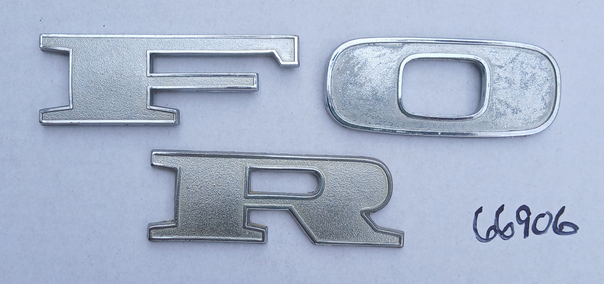 1970 Ford Ranchero Letters F O R