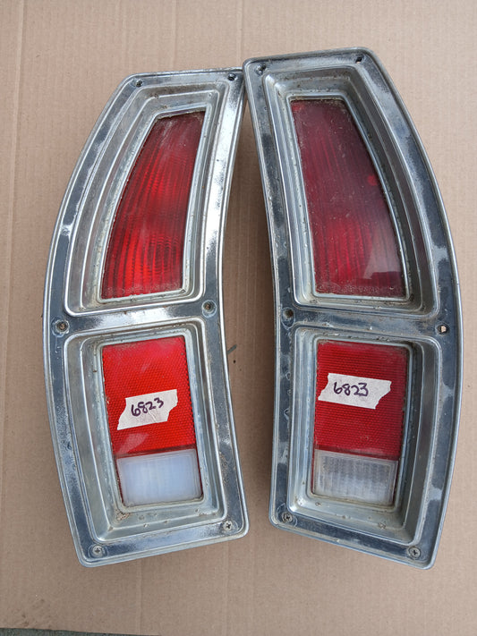 72-79 Ford Ranchero Torino Wagon Tail Light Assemblies Pair