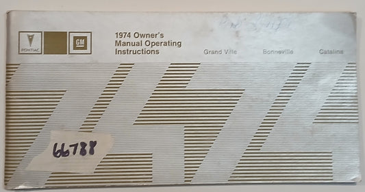 1974 Pontiac Owners Manual