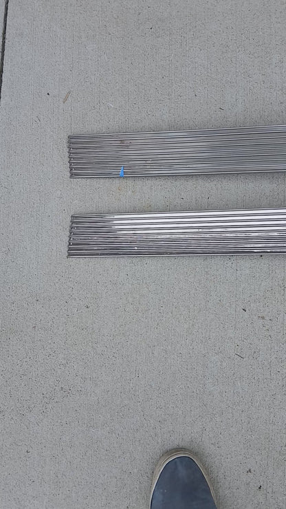 1955 Pontiac Waterfall Hood Bands Pair Star Chief Chieftain Safari