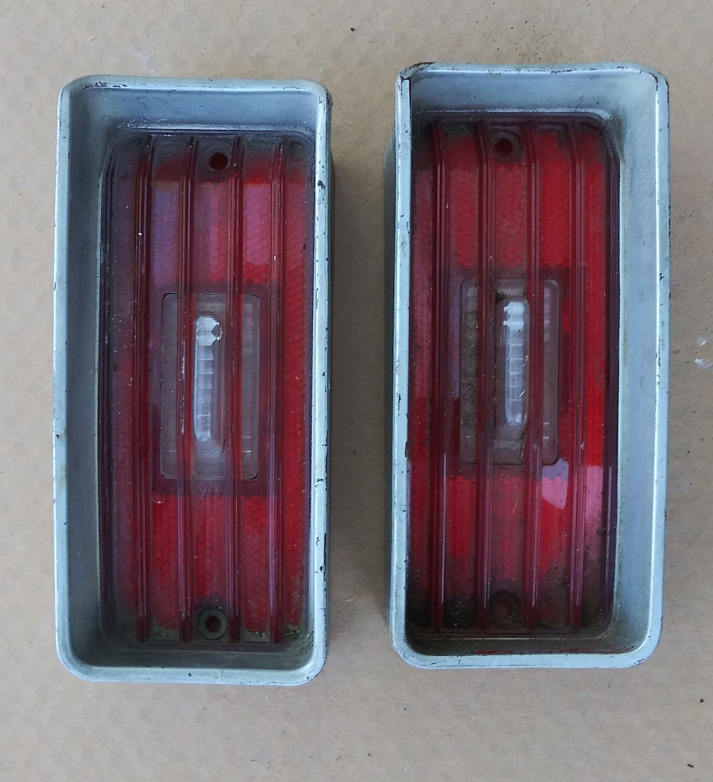 1970 Chevrolet Caprice Impala Backup Light Lenses pair OEM